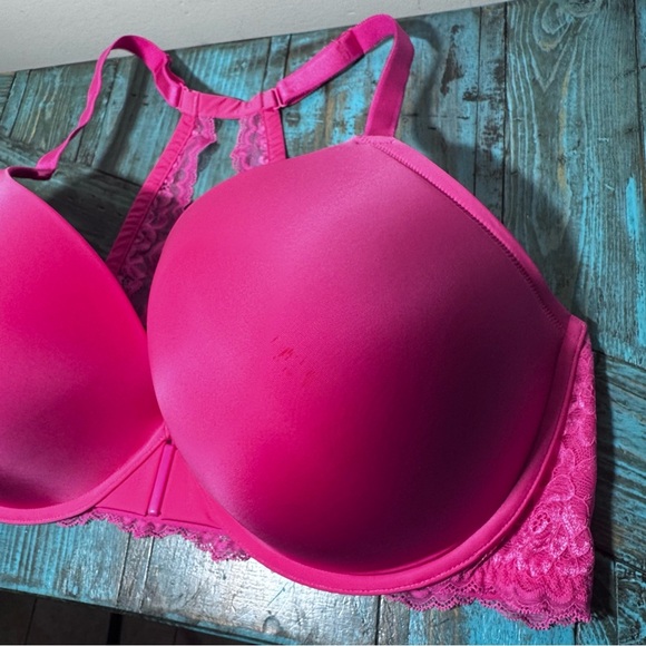 Torrid XO Pink Plunge Push-Up Front-Close Underwire Lace Bra Size 46DDD - Picture 8 of 16